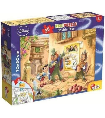 פאזל רצפה דו-צדדי 35 חלקים - פינוקיו