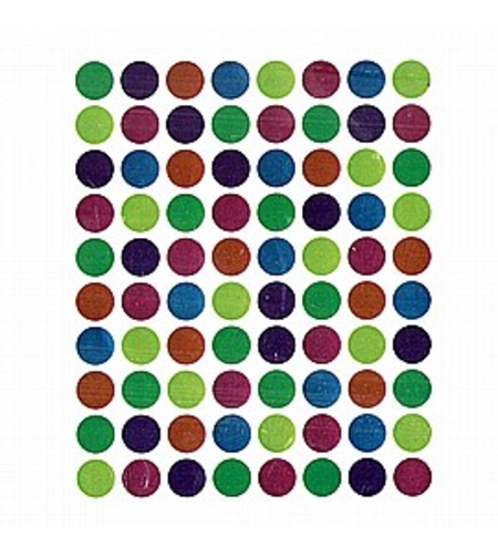 מדבקות עגולות מטאלי מעורב צבעים