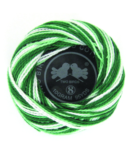 חוט רקמה מתחלף גוונים ירוקים