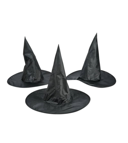 כובע מכשפה בד 44 סמ גובה