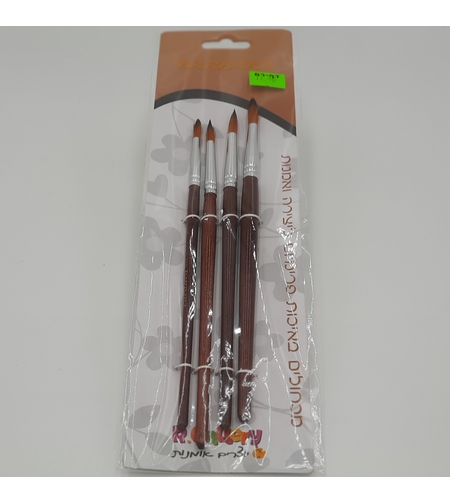 סט 4 מכחולים עגולים ברברה