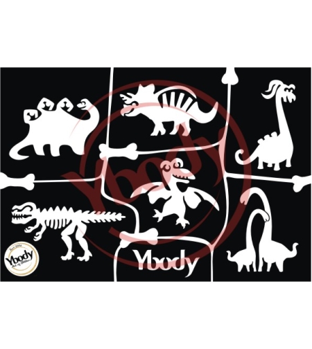 שבלונה לקעקועים  דינוזאורים