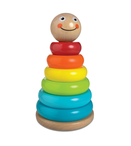 מגדל טבעות עץ