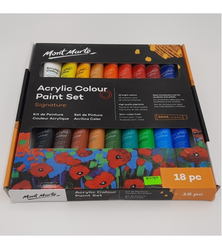 סט אקריליק 36 מ'ל 18 יחידות