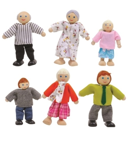 דמויות משפחה מעץ 6 יח'