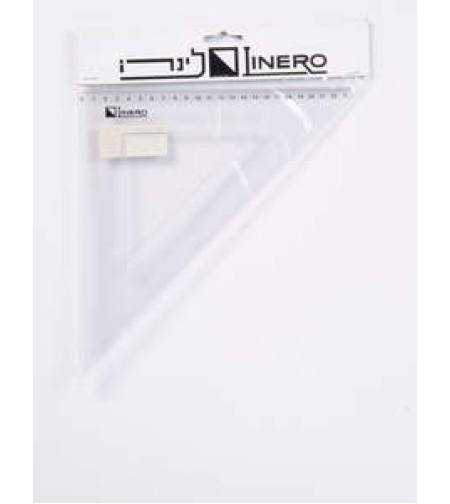 לינרו משולשים לתלמיד 32 ס'מ זווית 45 מעלות