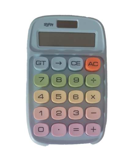מחשבון בינוני צבעוני 15.8/9.3 ס