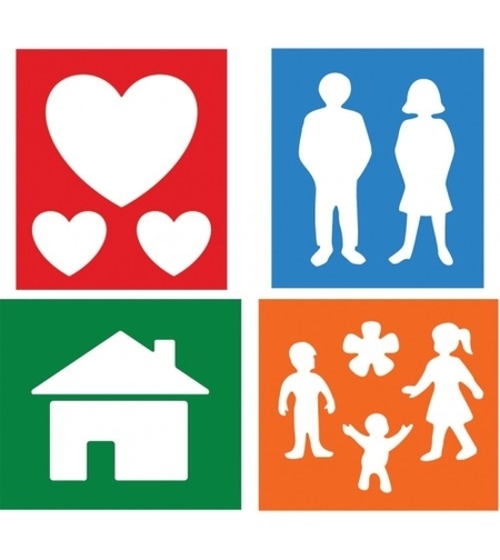 סט שבלונות בית ומשפחה