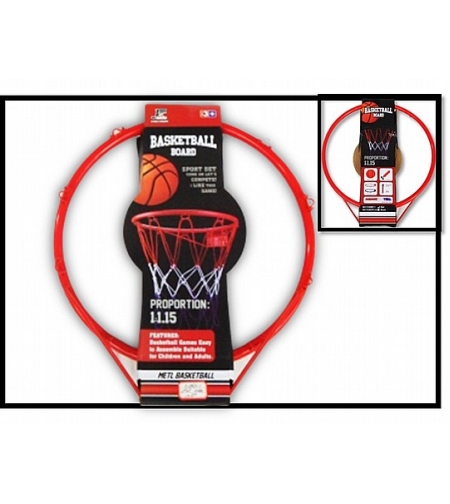 חישוק כדורסל ברזל 38 ס'מ