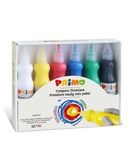 סט גואש גווני יסוד 75 מ'ל 6 יחידות (פיה דקה)