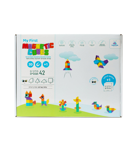 קוביות מגנט צורות 42 יח
