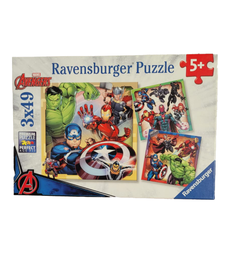 3 פאזלים של הנוקמים 49 חלקים