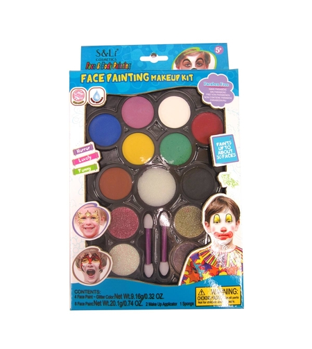 איפור פנים וגוף 12 גוונים