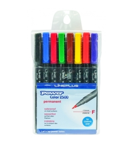 טוש לשקפים M סט 8 יח' פאוור ליין