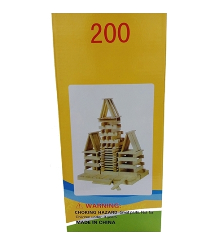 כפיסי עץ טבעי 200 יח'