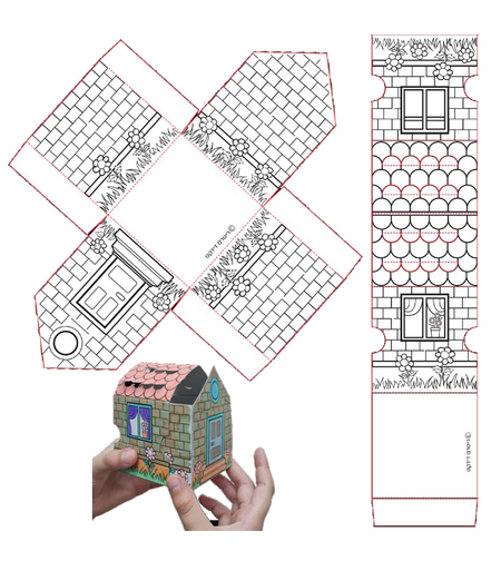 יצירה בית תלת מימד 1/36