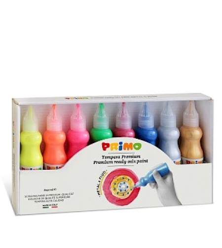 סט גואש 8 יחידות 50 מ'ל מטאלי - זוהר פיה דקה (כמו טוליפ)