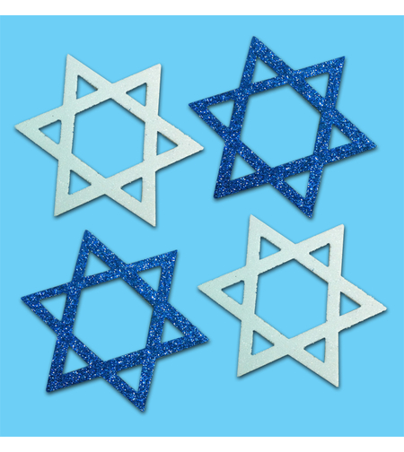 גזירות סול מגן דוד נוצץ חלול 10 ס