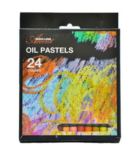 סט 24 צבעי פסטל שמן