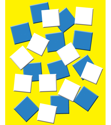 פסיפס סול כחול לבן