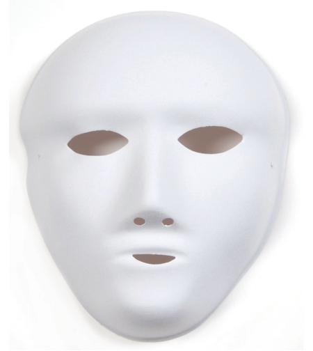 מסכה לבנה קטיפה 1/20