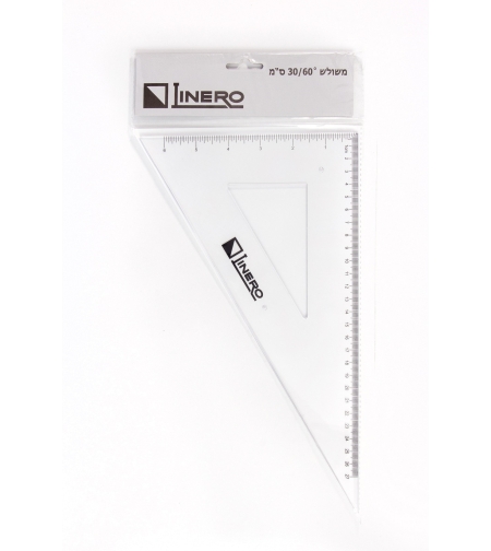 לינרו משולשים לתלמיד 32 ס'מ זווית 60 מעלות