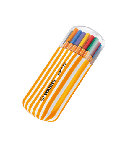 STABILO POINT 88 עט ראש דק 0.4 סט 20 יחידות בקלמר
