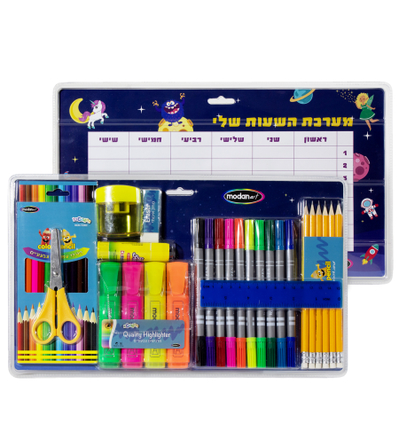 ערכת כלי כתיבה חזרה לבית ספר