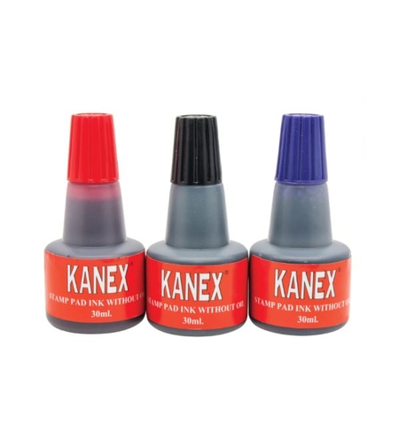 KANEX דיו לחותמות צבעים- סגול, אדום, שחור