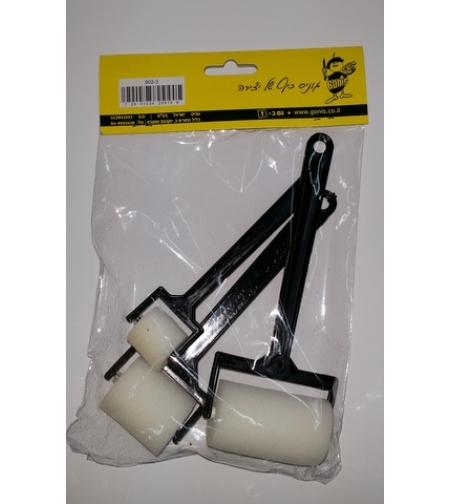 גלגלות ספוג חלק 3 יחידות (רולר)