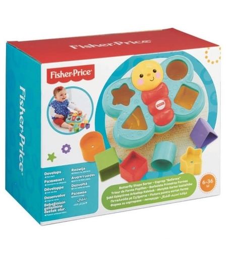 FISHER PRICE פישר פרייס פרפר התאם צורה