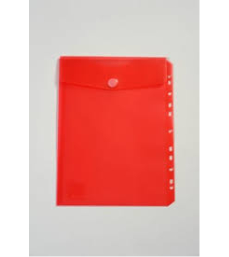 מעטפה 1 כיס + חורים צמדן פתיחה למעלה