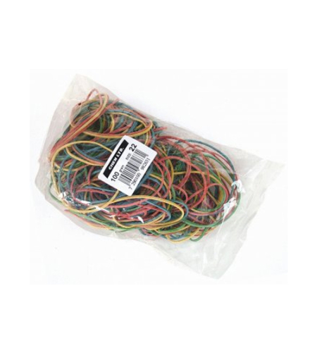 גומיות צבעוניות בשקית 100 גרם