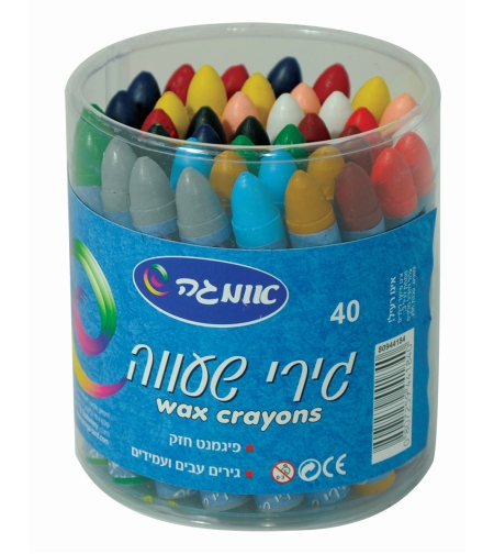 גירי שעווה עבים בכוס 40 יח'