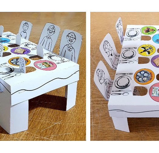 עבודת יצירה שולחן הסדר להרכבה + מדבקה 1/36