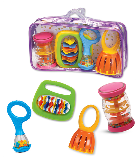 חלילית - סט רעשנים לתינוק בתיק