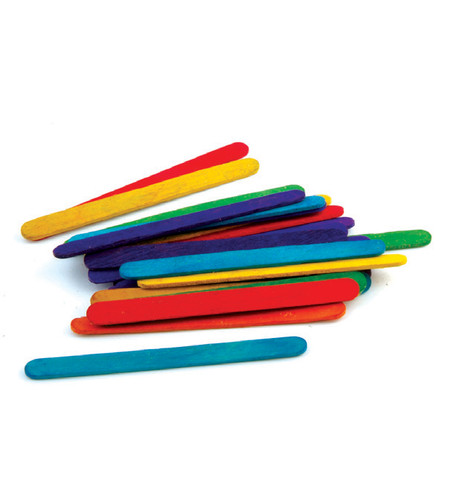מקלות ארטיק צבעוניים