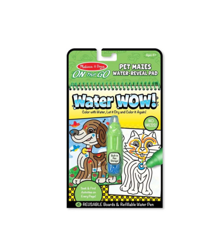 חוברת טוש ומים מבוך חיות מחמד