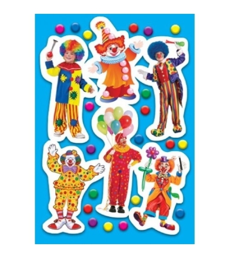 גזירות מקרטון ליצנים 1/18 GL