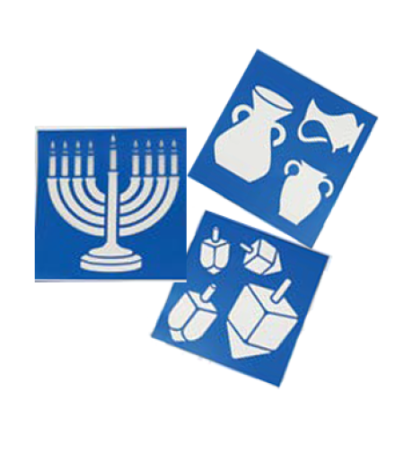 סט 3 שבלונות חנוכה 20/20 ס