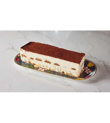 Tiramisu stripe cake