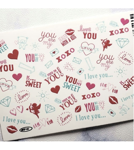 סליידר Ny65 אותיות xoxo 