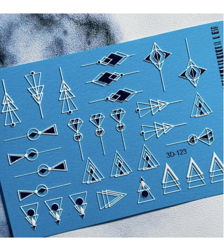 סליידר גיאומטריה שחור ולבן 3D123