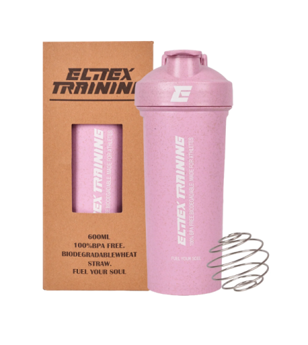 שייקר אקולוגי 600 מ״ל - ורוד - Elitex Training