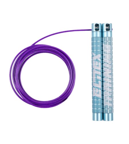 חבל קפיצה מהיר פרו - כחול/סגול - Elitex Training