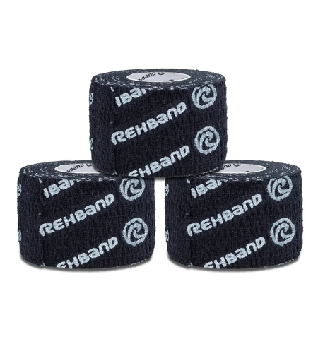 טייפ אצבעות RX Athletic Power-Wrap מבית Rehband - שחור (3 יחידות)