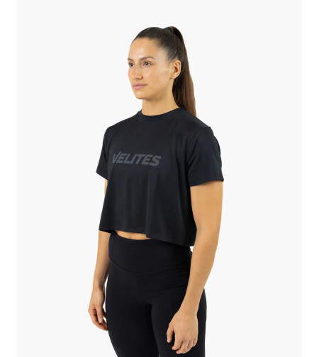 חולצת Velites HOLO Crop שחורה