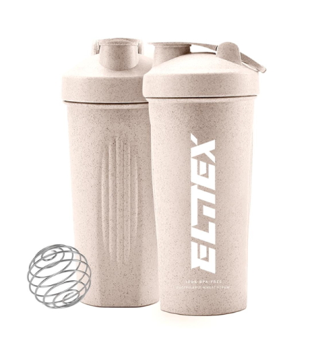 שייקר אקולוגי 600 מ״ל - בז׳ - Elitex Training