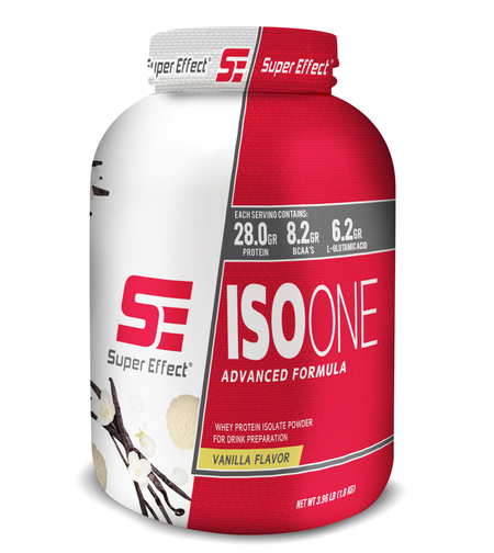 אבקת חלבון איזולט ISO ONE מבית סופר אפקט בטעם וניל