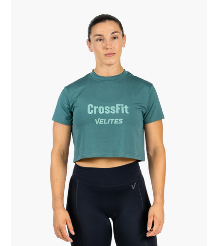 חולצת Velites HOLO Crop  - מהדורת CrossFit - ירוק